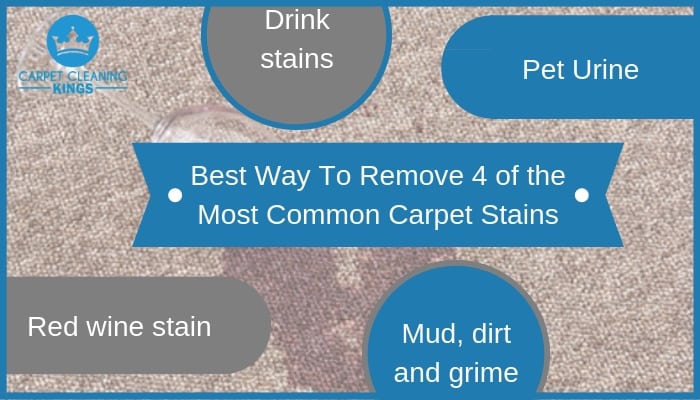 Best Way To Remove 4 of the Most Common Carpet Stains