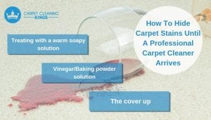 How To Hide Carpet Stains Until A Professional Carpet Cleaner Arrives